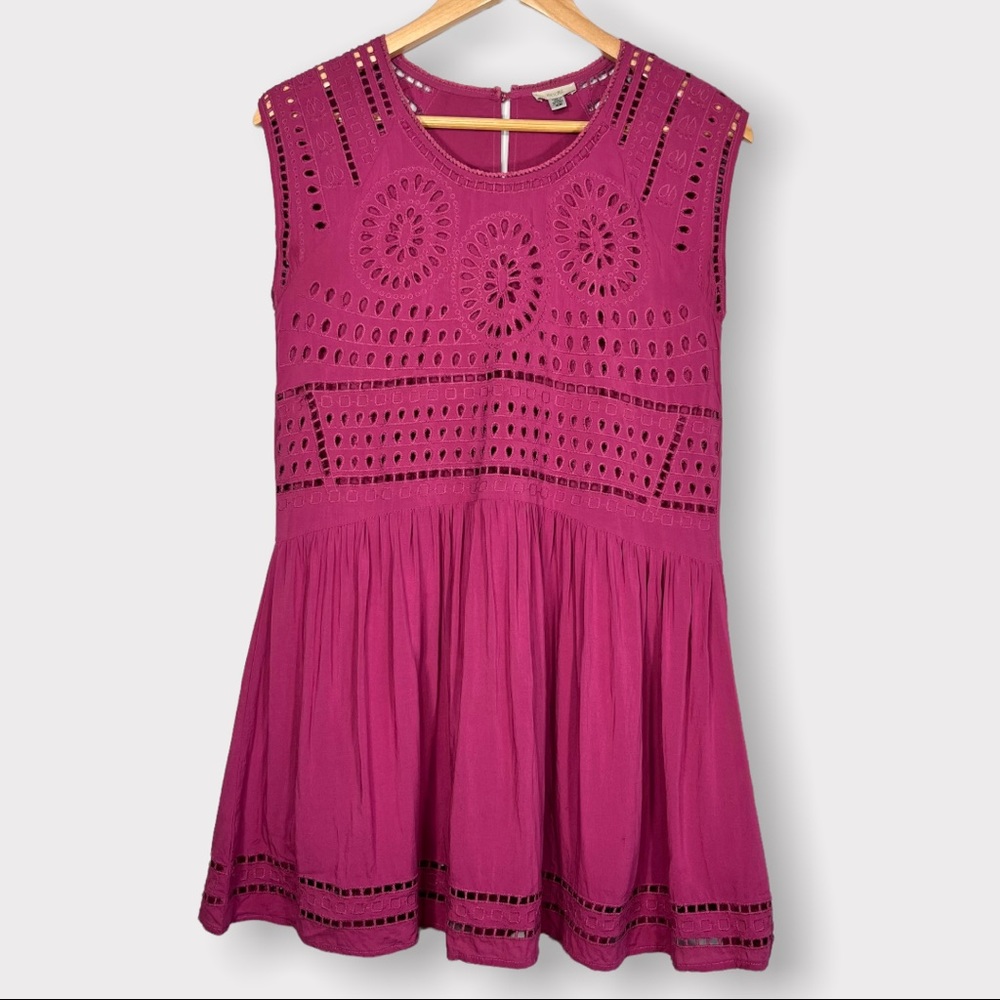 Urban Outfitters Ecote Eyelet Mini Dress